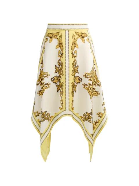 Davina baroque-print midi skirt by ALICE+OLIVIA