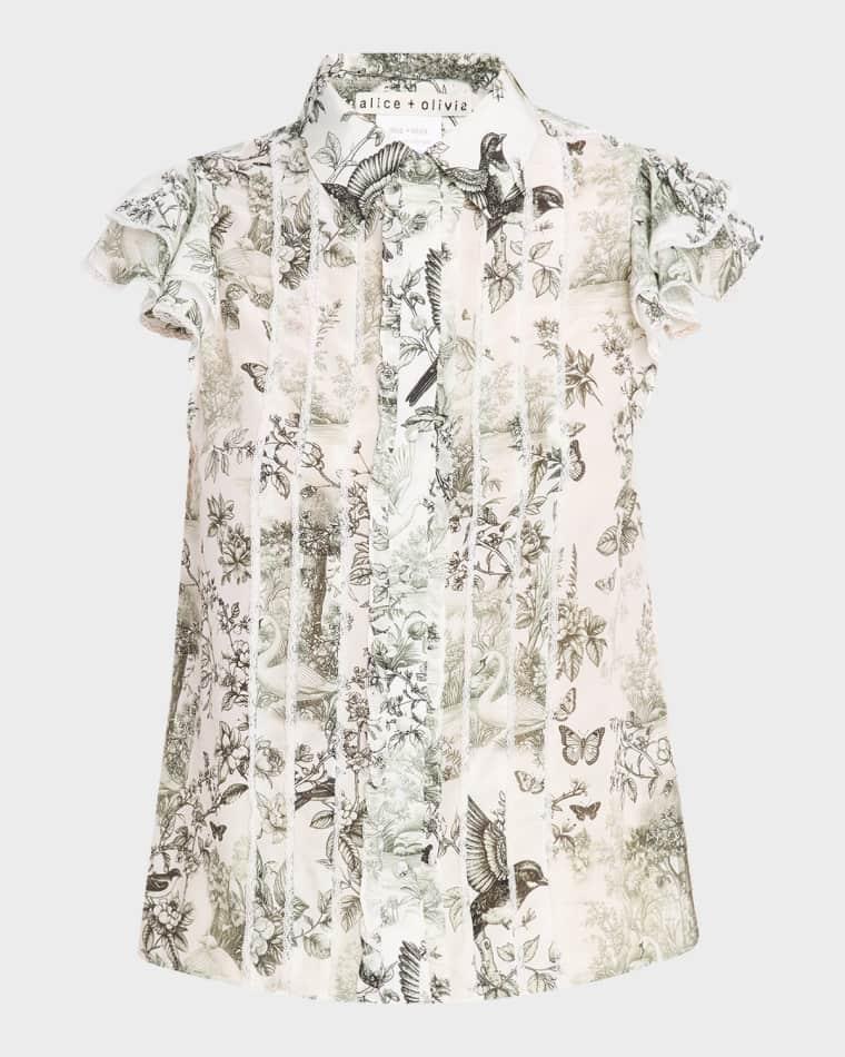 Daybreak Minda Ruffle Blouse by ALICE+OLIVIA