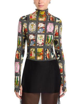 Delania Long Sleeve Turtleneck Top by ALICE+OLIVIA