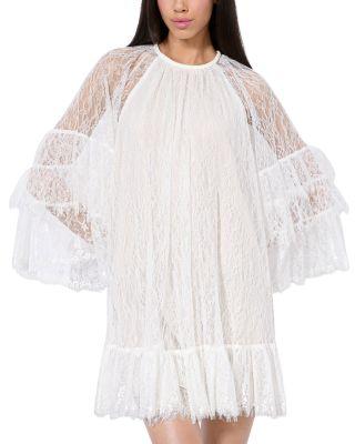 Delia Ruffle Angel Sleeve Dress by ALICE+OLIVIA