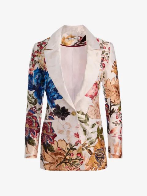 Denny floral-print blazer by ALICE+OLIVIA