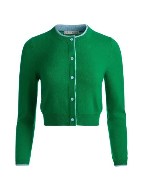 Dollie two-tone cardigan by ALICE+OLIVIA