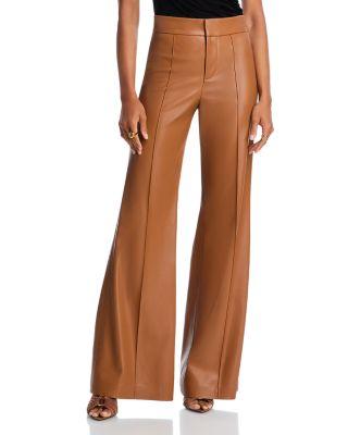 Dylan Faux Leather Wide Leg Pants by ALICE+OLIVIA