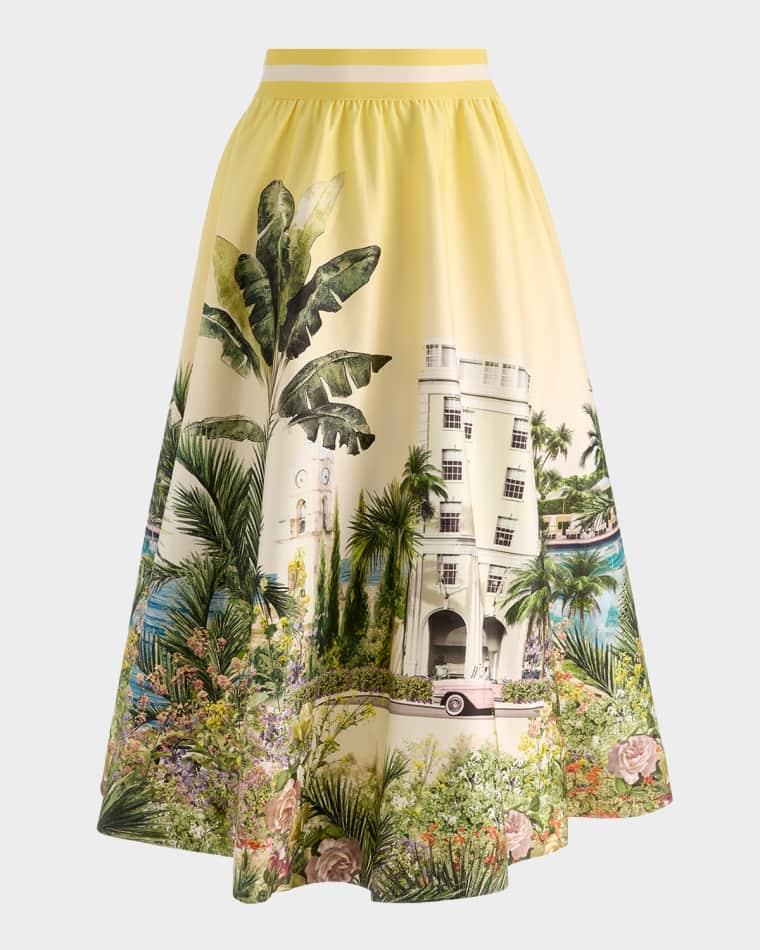 Earla Paradise Midi Skirt by ALICE+OLIVIA