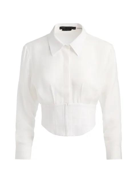 Edie buttoned seamed top by ALICE+OLIVIA