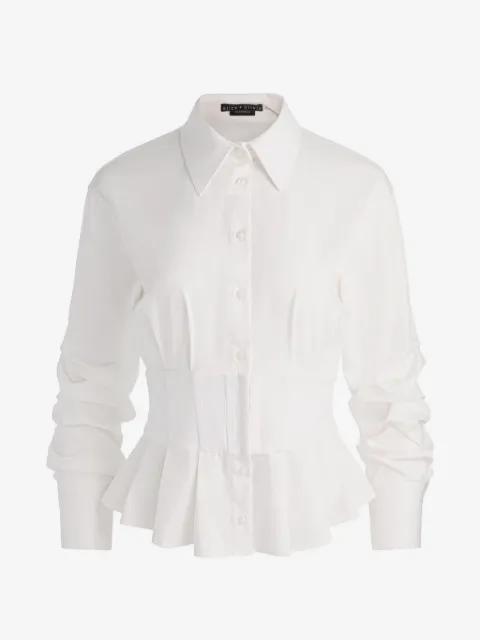 Edie corset button-down top by ALICE+OLIVIA