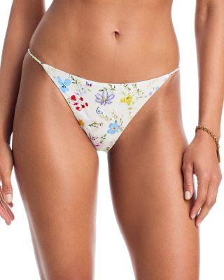 Embroidered Rope Cheeky Bikini Bottom by ALICE+OLIVIA