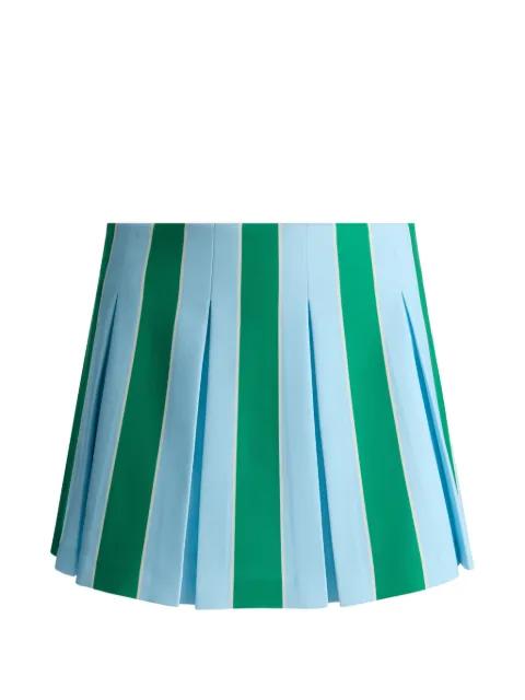 Emilie striped pleated mini skirt by ALICE+OLIVIA