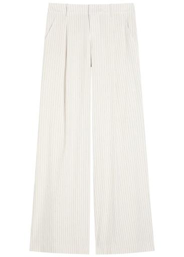 Eric pinstriped linen-blend trousers by ALICE+OLIVIA