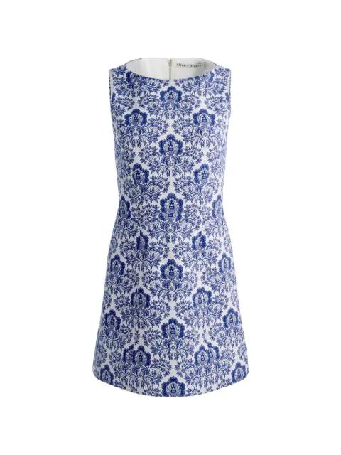 Eva damask-print mini dress by ALICE+OLIVIA