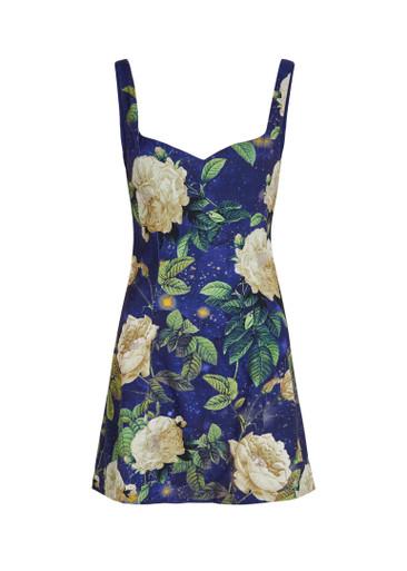 Eve embellished floral crepe mini dress by ALICE+OLIVIA