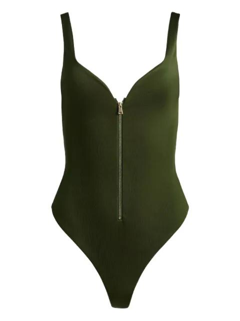Eve front-zip jumpsuit by ALICE+OLIVIA