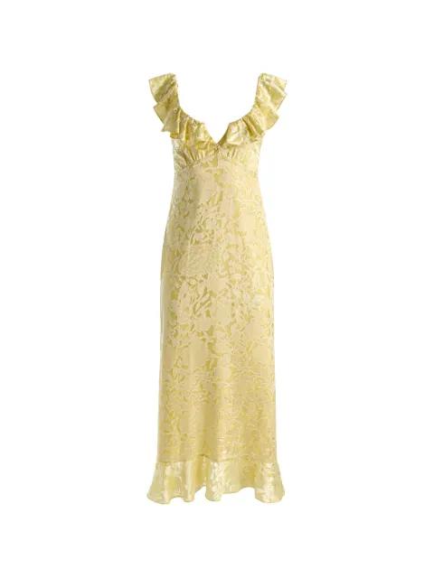 Gemma floral-jacquard midi dress by ALICE+OLIVIA