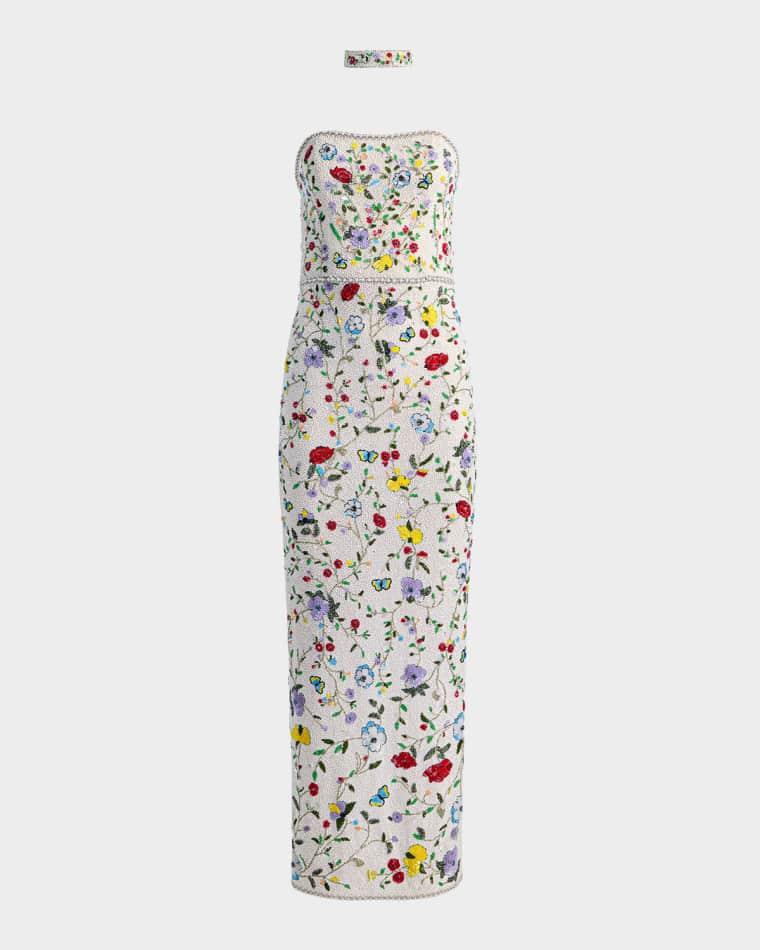 Georgie Embellished Strapless Dress by ALICE+OLIVIA