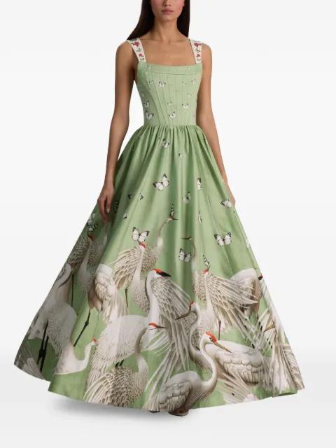Guinevere butterfly-print maxi dress by ALICE+OLIVIA