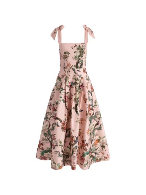 Hana floral-pattern midi dress by ALICE+OLIVIA