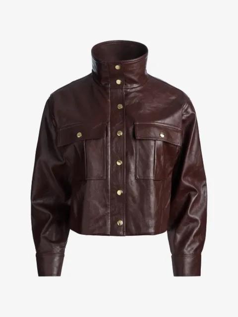 James funnel-neck jacket by ALICE+OLIVIA