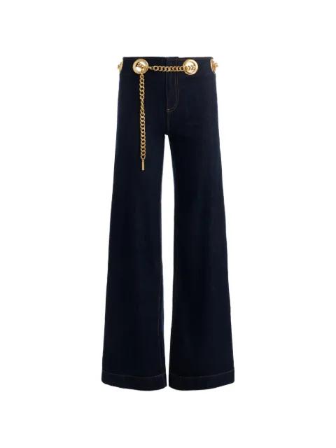 Jasper chain-belt jeans by ALICE+OLIVIA