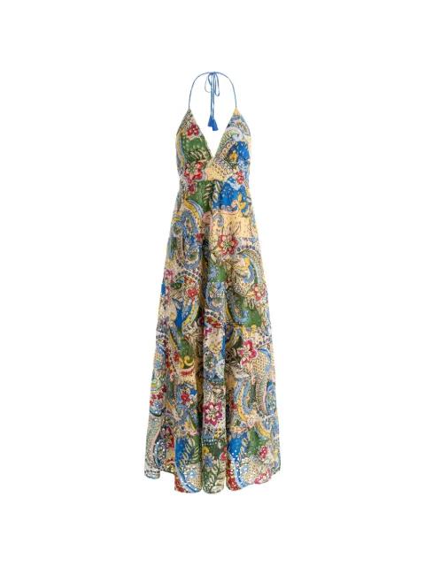 Karolina tiered paisley-print dress by ALICE+OLIVIA