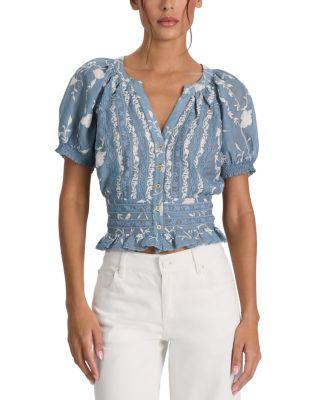 Kathryn Embroidered Lace Top by ALICE+OLIVIA