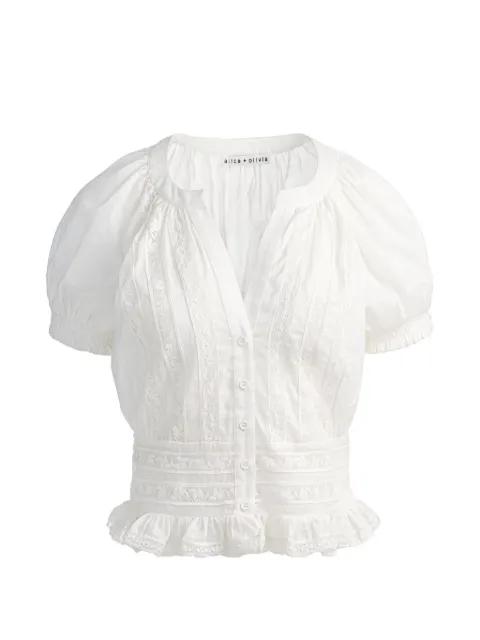 Kathryn lace-details blouse by ALICE+OLIVIA