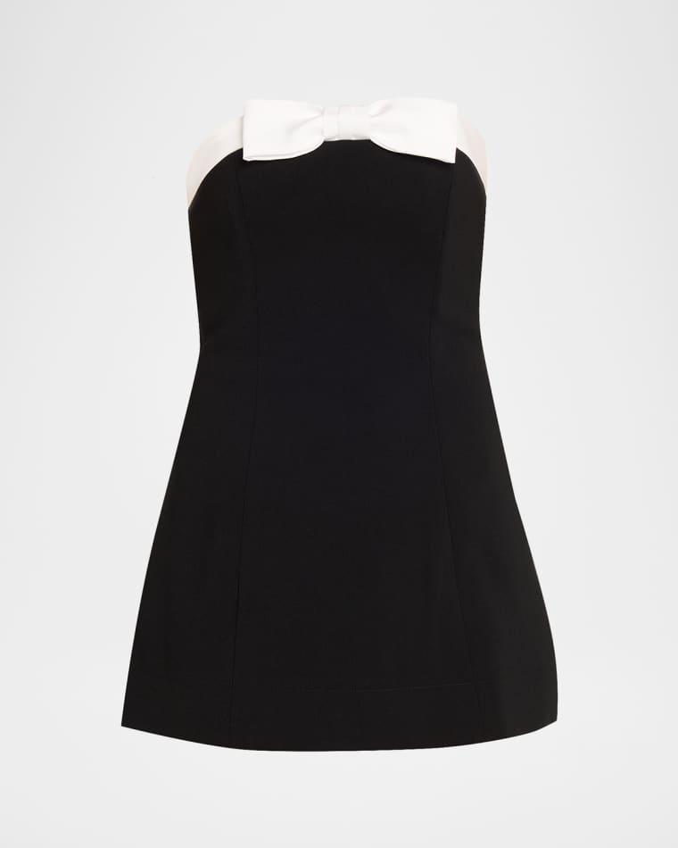 Katya Sculpted Bow Romper by ALICE+OLIVIA