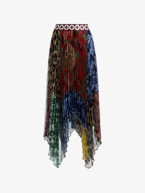 Katz handkerchief-hem midi skirt by ALICE+OLIVIA
