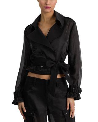 Keith Sheer Mixed Media Jacket by ALICE+OLIVIA