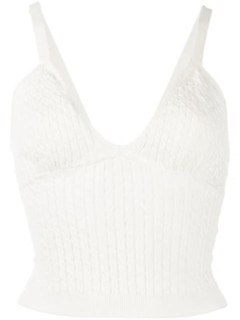 Kenna cable-knit tank top by ALICE+OLIVIA
