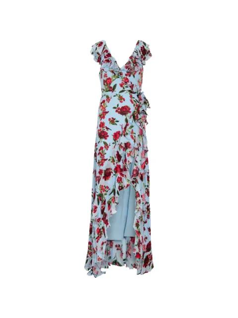 Kristen floral-print ruffled maxi dress by ALICE+OLIVIA