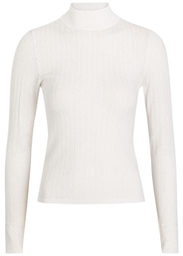 Lanie pointelle knit top by ALICE+OLIVIA