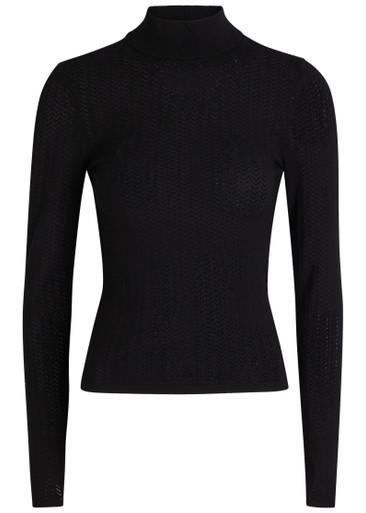 Lanie pointelle knit top by ALICE+OLIVIA