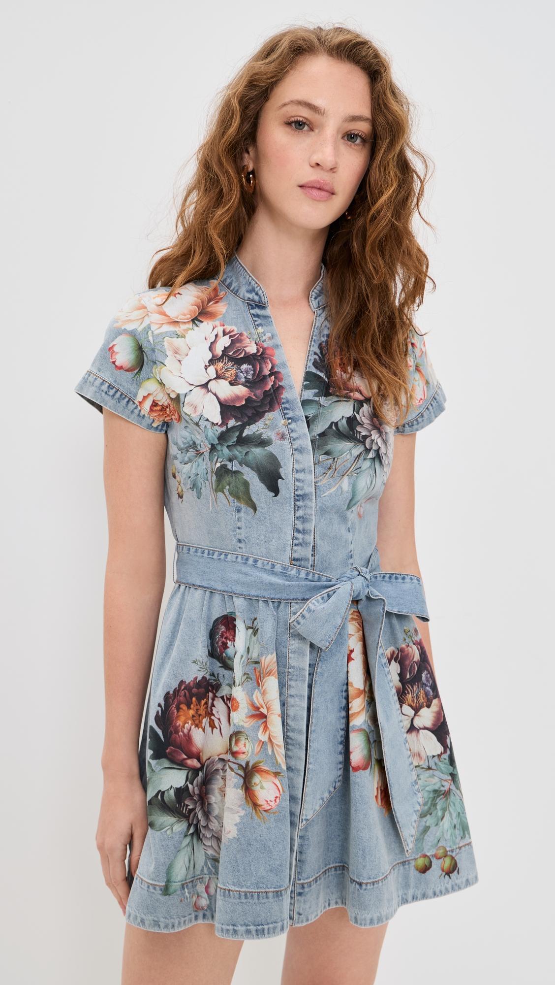 Lucy Mini Denim Shirt Dress by ALICE+OLIVIA