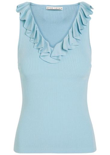 Marnie ruffled knit top by ALICE+OLIVIA
