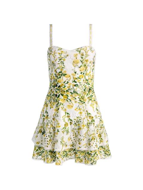 Meredith floral-pattern mini dress by ALICE+OLIVIA
