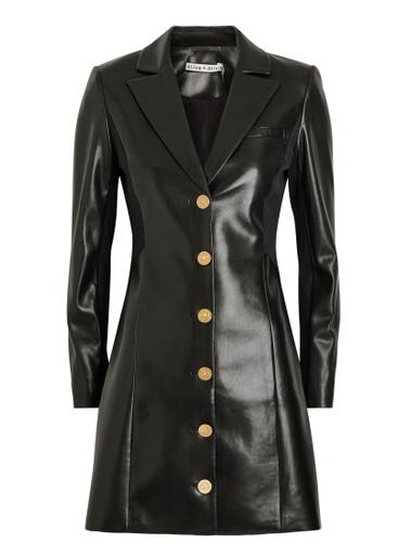 Michelle faux leather mini blazer dress by ALICE+OLIVIA
