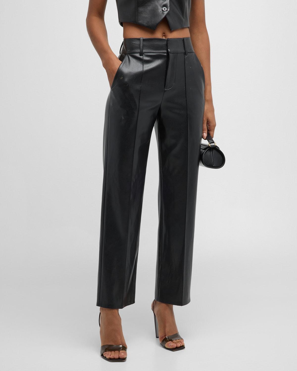 Ming Vegan Leather Ankle Pants by ALICE+OLIVIA