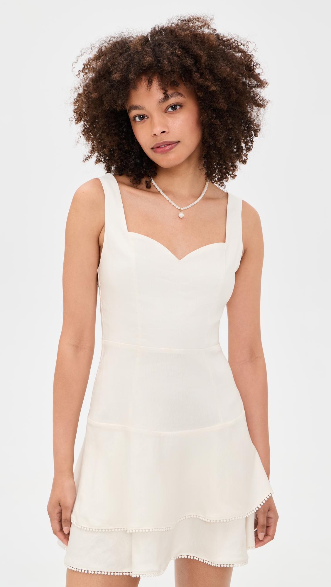 Miriam Sweetheart Tiered Mini Dress by ALICE+OLIVIA