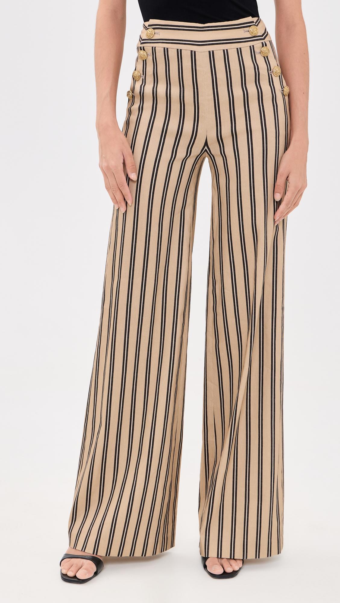 Narin High Rise Ultra Wide Leg Trousers by ALICE+OLIVIA