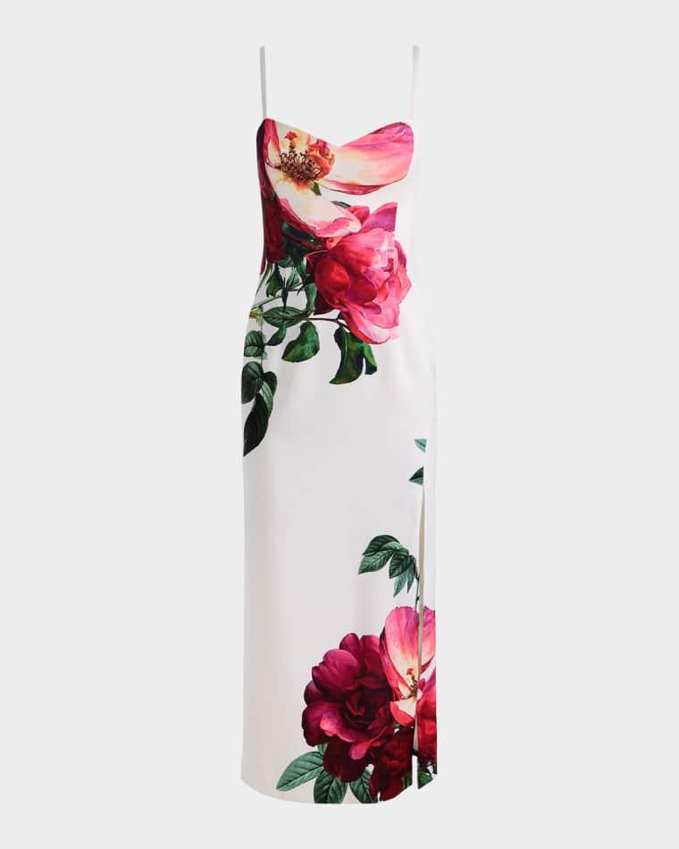 Nina Sweetheart Midi Dress by ALICE+OLIVIA