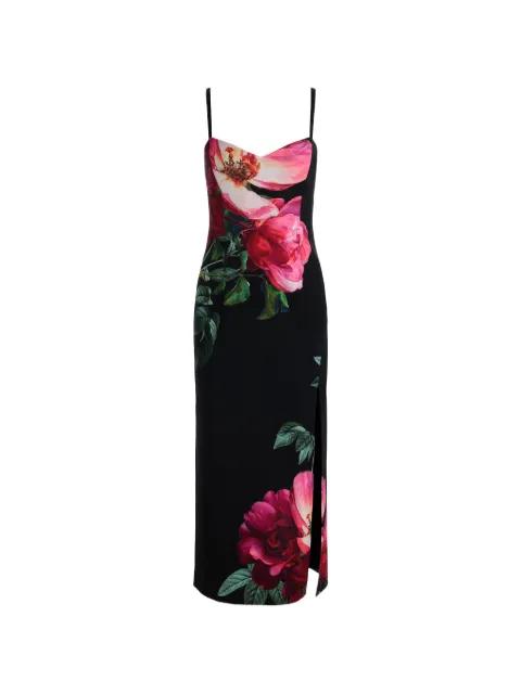 Nina sweetheart floral-print midi dress by ALICE+OLIVIA