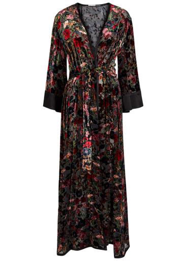 Nomi floral-jacquard maxi kimono by ALICE+OLIVIA