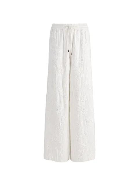 Ojai embroidered wide-leg trousers by ALICE+OLIVIA