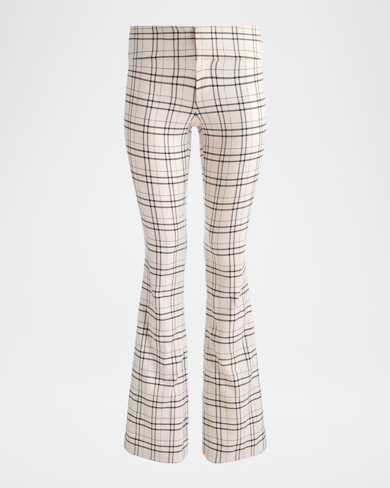Olivia Plaid Twill Bootcut Pants by ALICE+OLIVIA