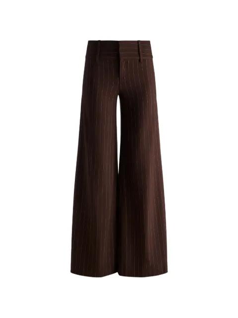 Olivia pinstripe wide-leg trousers by ALICE+OLIVIA