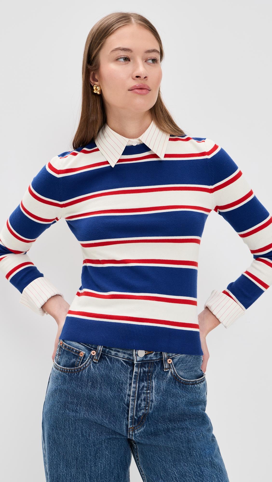 Porla Collared Sweater by ALICE+OLIVIA