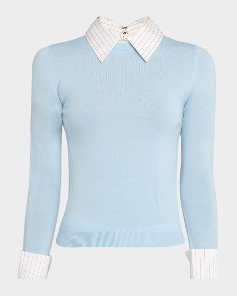 Porla Collared Sweater by ALICE+OLIVIA