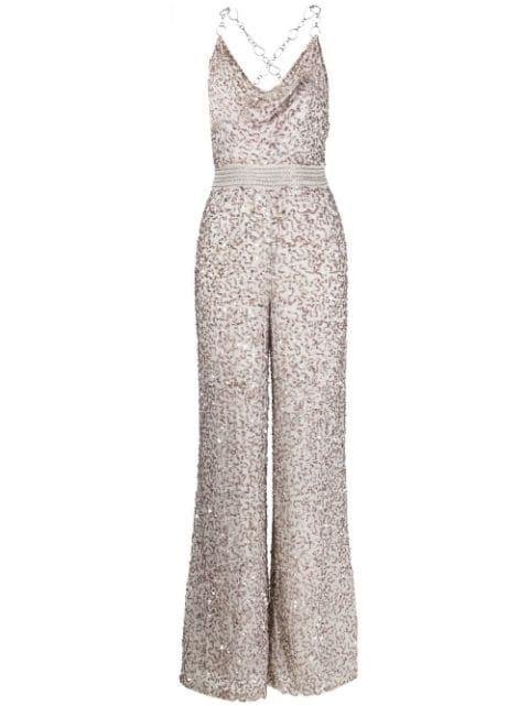 Riska cowl neck jumpsuit by ALICE+OLIVIA