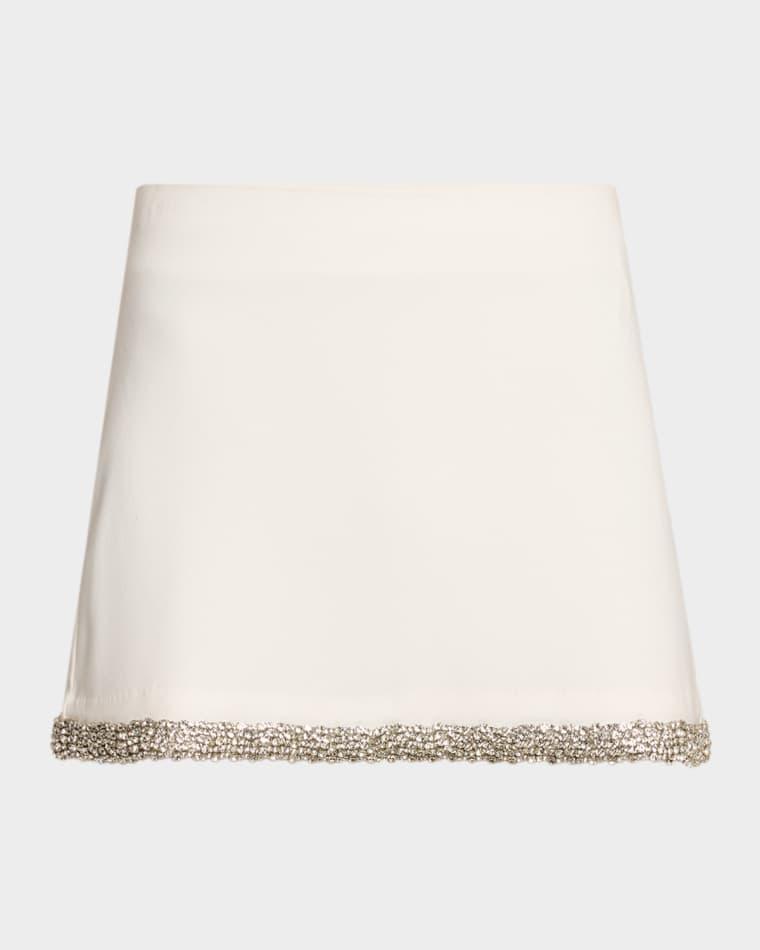 Rubi Embellished Satin Mini Skirt by ALICE+OLIVIA