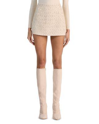 Rubi Tweed Micro Mini Skirt by ALICE+OLIVIA